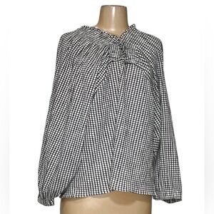 Zara Black & White Blouse